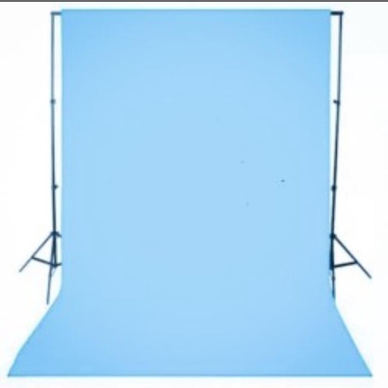 kain background 2.5x3 meter biru polos
