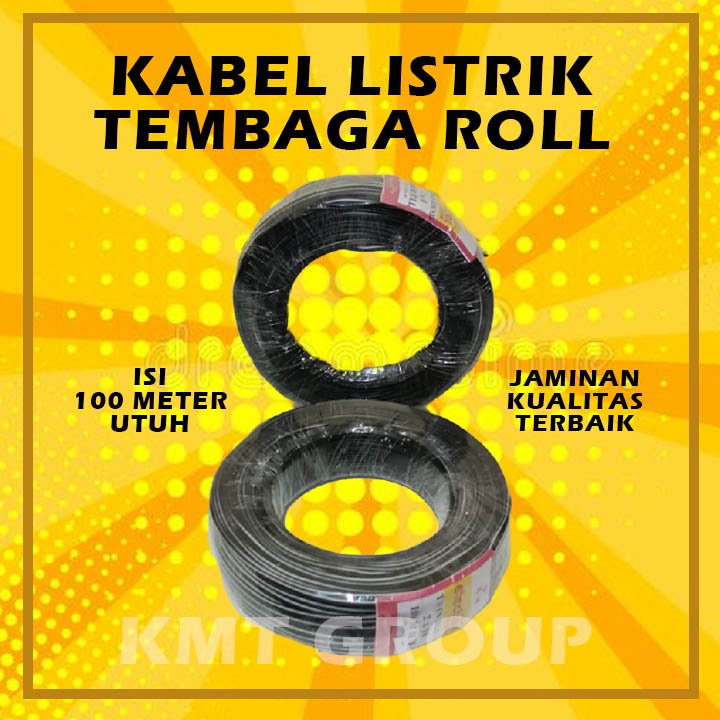 Kabel Listrik Serabut Tembaga Per Roll 100 meter