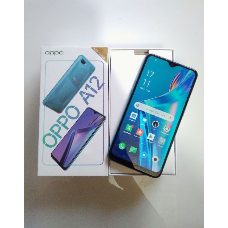 Oppo A12 ram 4gb rom 64gb second like new garansi panjang