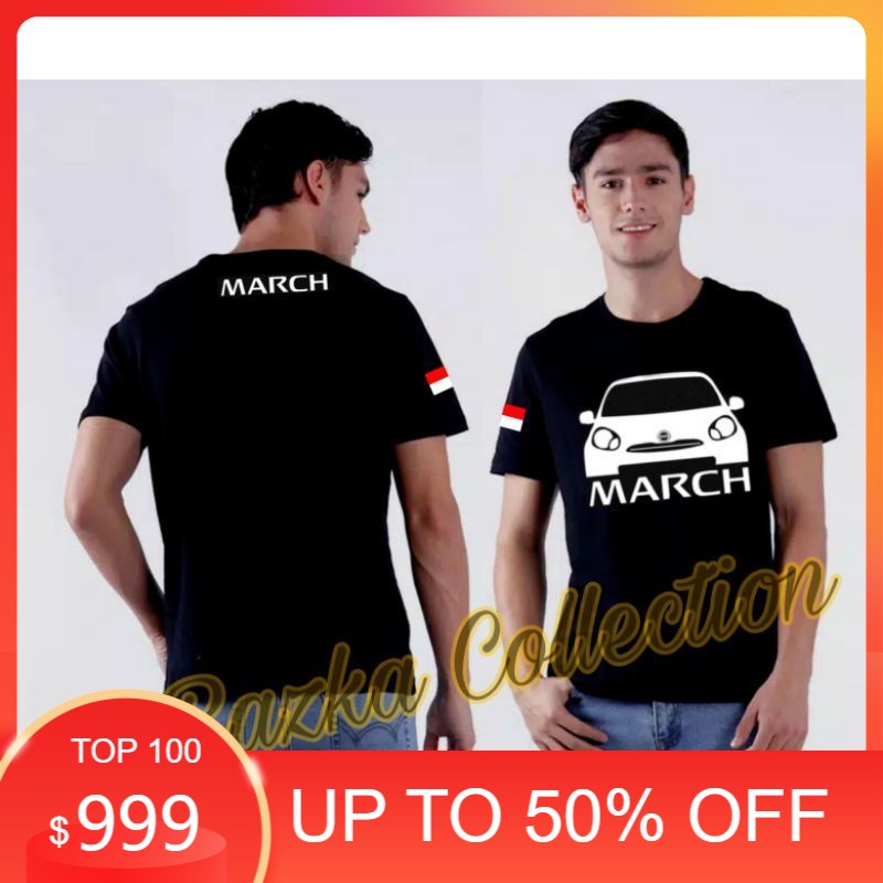 kaos otomotif nissan march / kaos march / baju kaos nissan march lengan pendek