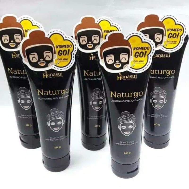 [ORIGINAL MASK] HANASUI NATURGO TUBE BLACK MASK / NATURGO LIGHTENING