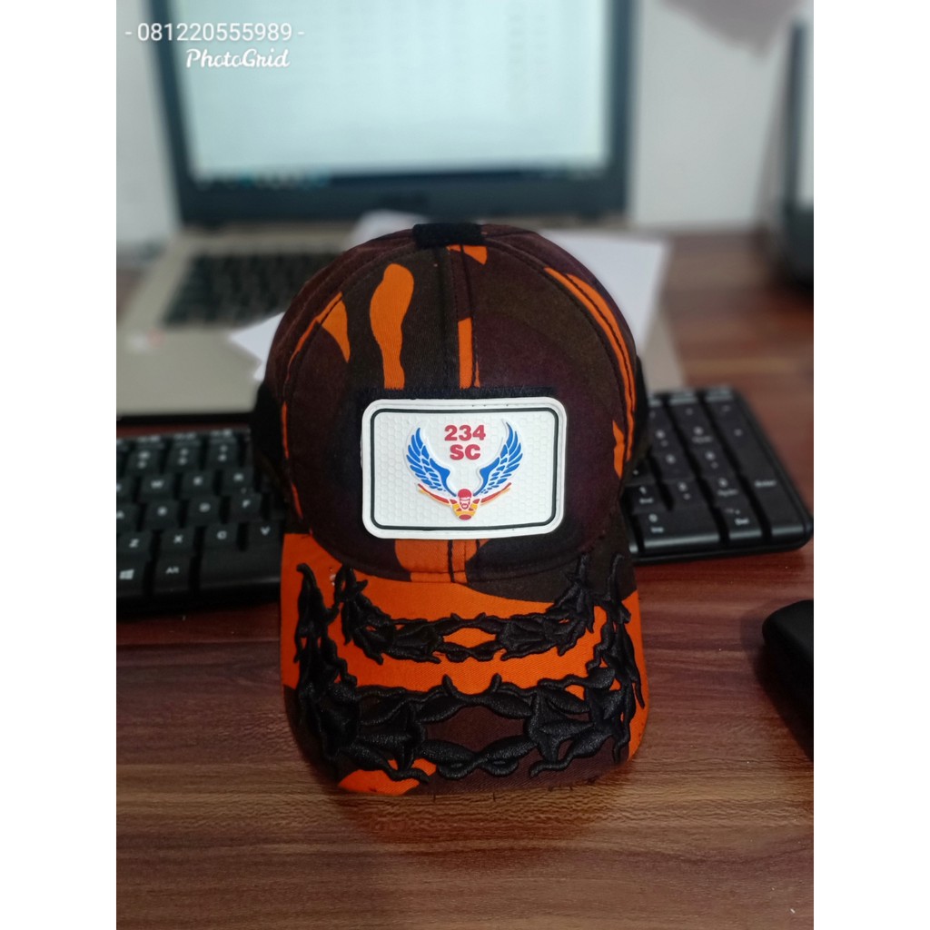 Topi molay pemuda pancasila free patch rubber wings 234SC