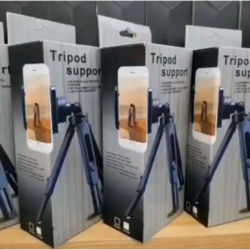 MINI TRIPOD SUPPORT FOR HANDPHONE CAMERA + HOLDER U TRIPOD HANDPHONE HOLDER MEJA