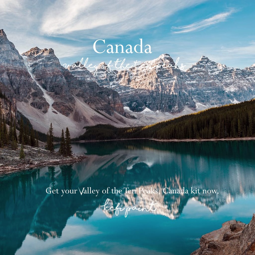 

Kefi Paint (Valley of the ten peaks/Canada) Paint by Numbers Kit