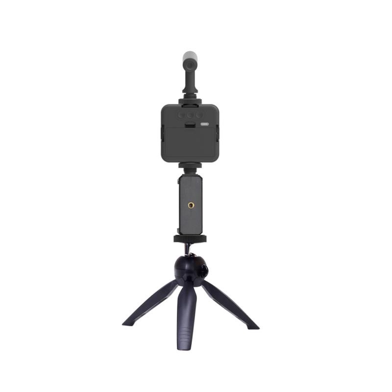 KIT01 Vlogging KIT Paket Vlog 5 Item LED Video Light Phone Holder Tripod Microphone Remote Shutter