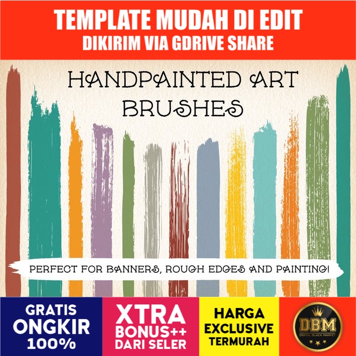 Hand Painted Art Brushes