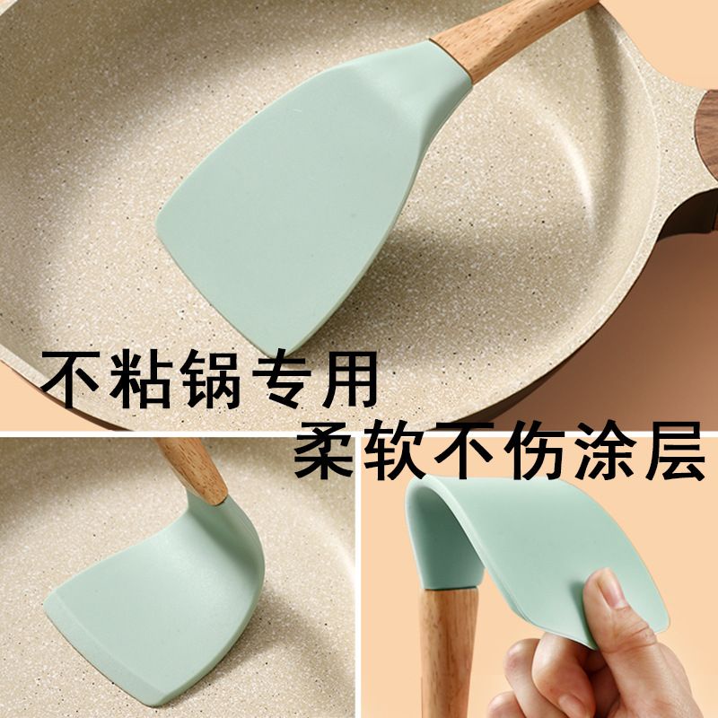 (BOW) Shan Shan Spatula Silikon Tahan Panas Untuk Masak Anti Lengket 8AS99