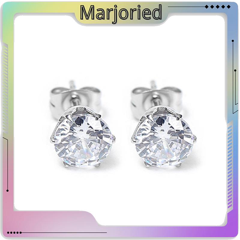 1PC Anting Tusuk Anti Karat Anti Alergi Zirkon Mini Stainless Steel Kualitas Tinggi Aksesoris Wanita-MJD