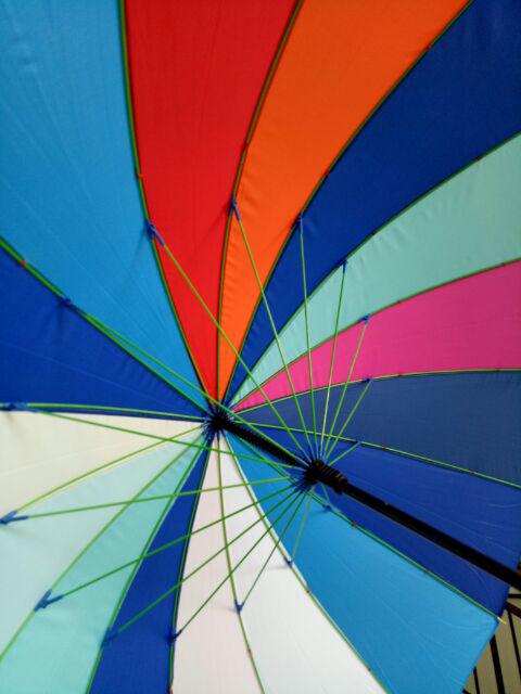 Payung Golf Pelangi Rainbow Uv 16jari Jumbo