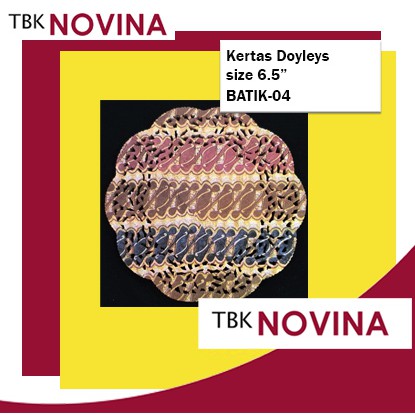 [100 pcs] Kertas Doyleys 6.5&quot; / Kertas Doilies/ doileys BATIK - Alas Toples Kue / Kertas Renda
