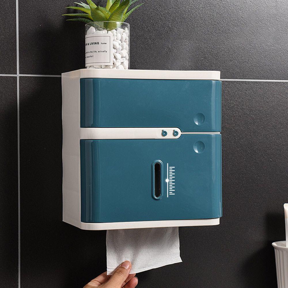 Populer Tempat Kertas Toilet Multi Fungsi Tahan Air Dinding Dapur Penyimpanan Kertas Roll/Draw Paper Dispenser