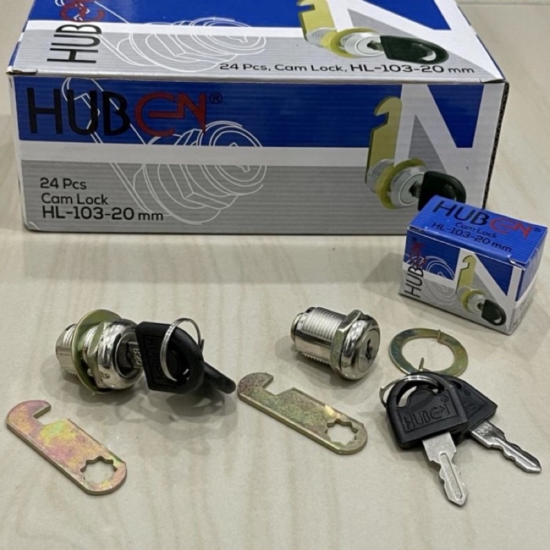 20mm CAMLOCK HUBEND Kunci lemari hubend HL103-20 Kunci laci Kunci camlock Kunci loker 20mm