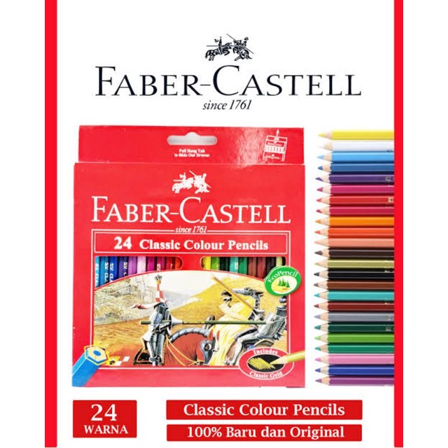 Pensil Warna Faber Castell 24 Warna