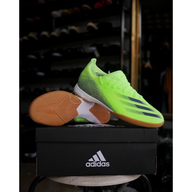 Sepatu Futsal Adidas X Ghosted.3 IN Green EG8207 Original BNIB
