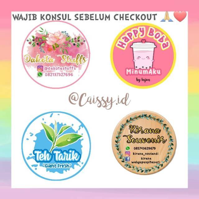 Big Promo Jasa Desain Logo Olshop Murah Design Logo Online Shop Label Sticker Stiker Makanan Shopee Indonesia