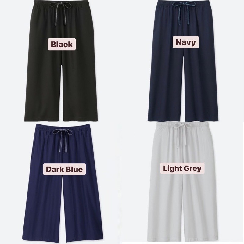 Uniglo Relaco Pants 3/4 - Celana Kulot Wanita-3