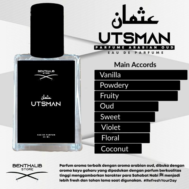 Parfum Utsman Arabian Oud Tahan Lama 35ml Eau de Parfum