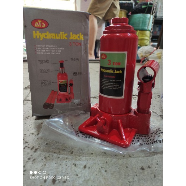 dongkrak botol ATS 3ton/dongkrak mobil ATS 3ton hydraulic jack 3ton