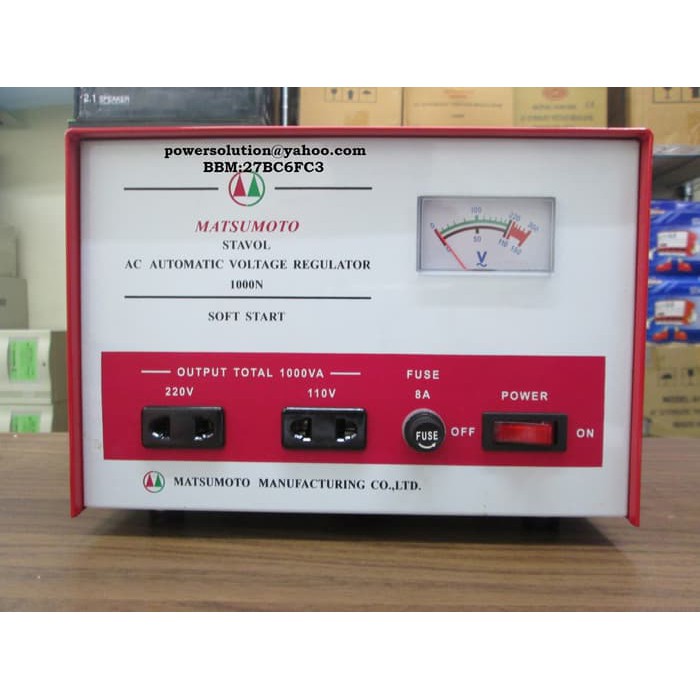 Stabilizer Matsumoto SVC1000N, Stabilizer Matsumoto 1000VA