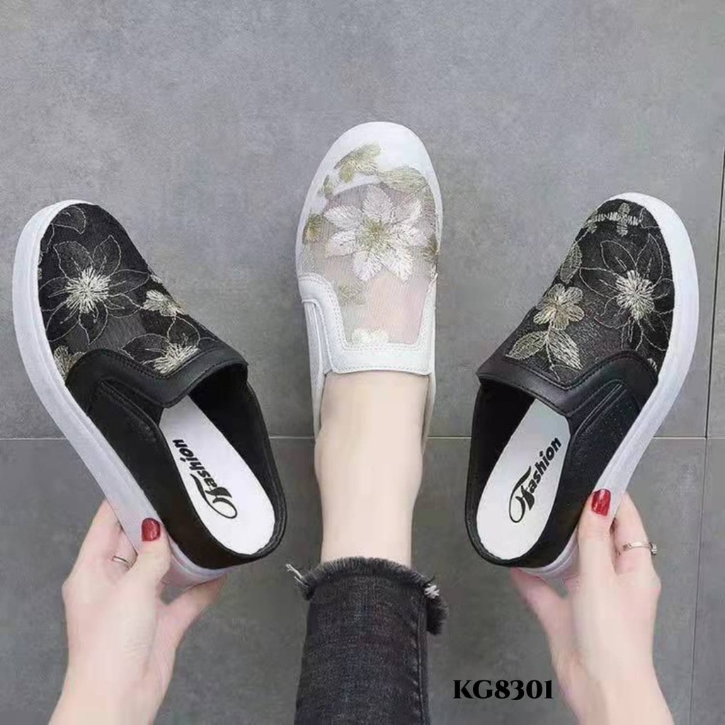 PRF Sneakers Highsole Slope Embroidery Flowery KG8301