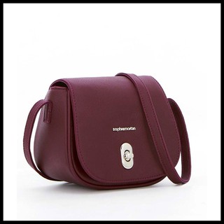  Tas  Sophie  Martin  Alaqua Maroon M Selempang Korea Pink Ori 