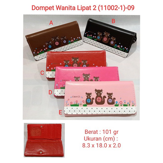 Dompet Wanita Dewasa &amp; Anak2 Lipat 2 ( 11002-1 ) 09 dompet murah