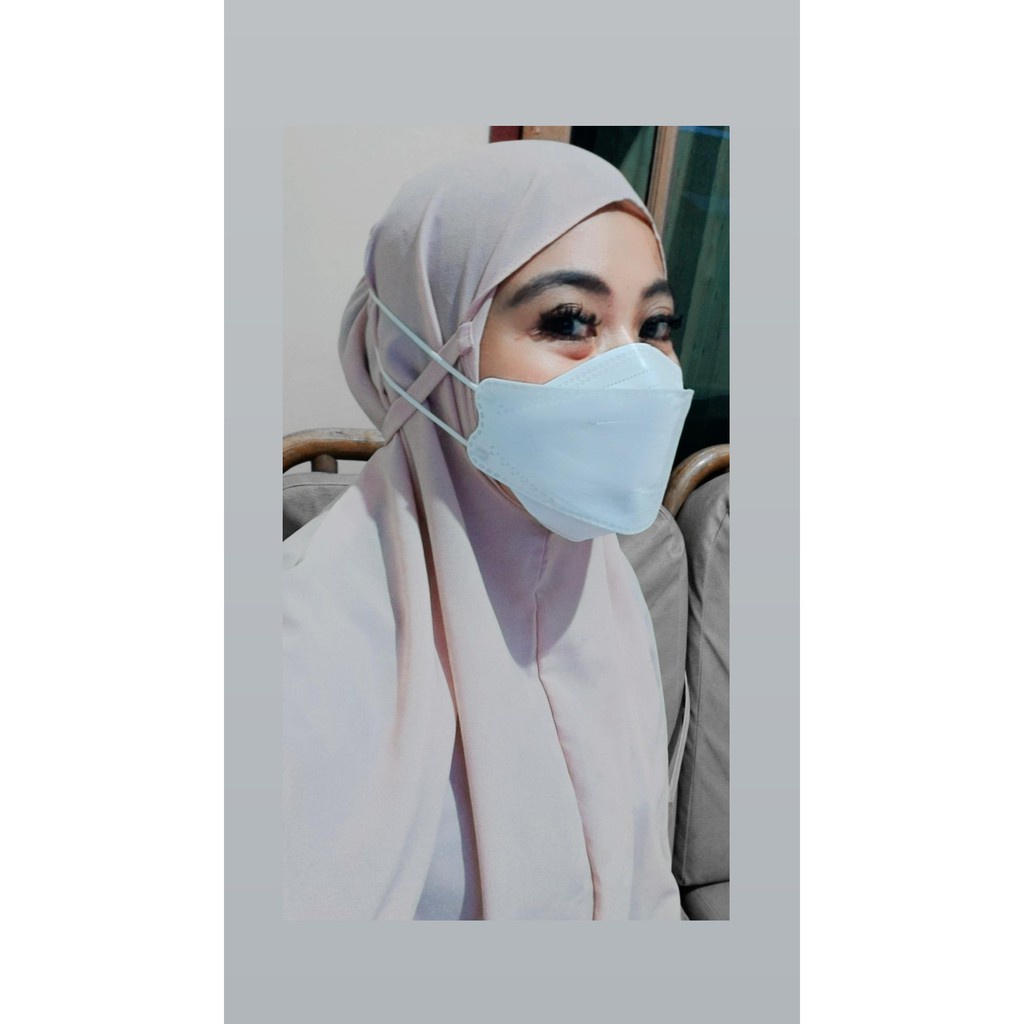 Masker KF94 Hijab Dewasa iCare 3D Evo Stereoscopic Fish isi 10pc