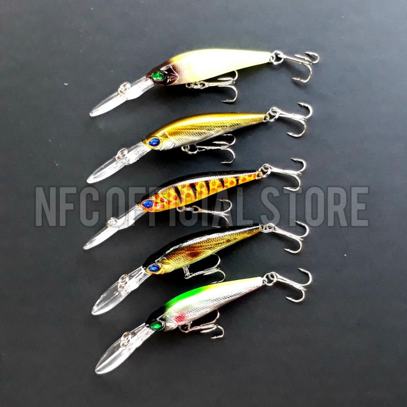 Lure minnow lidah panjang 9 cm / 6 gr Floating Dengan warna dan Action Killer