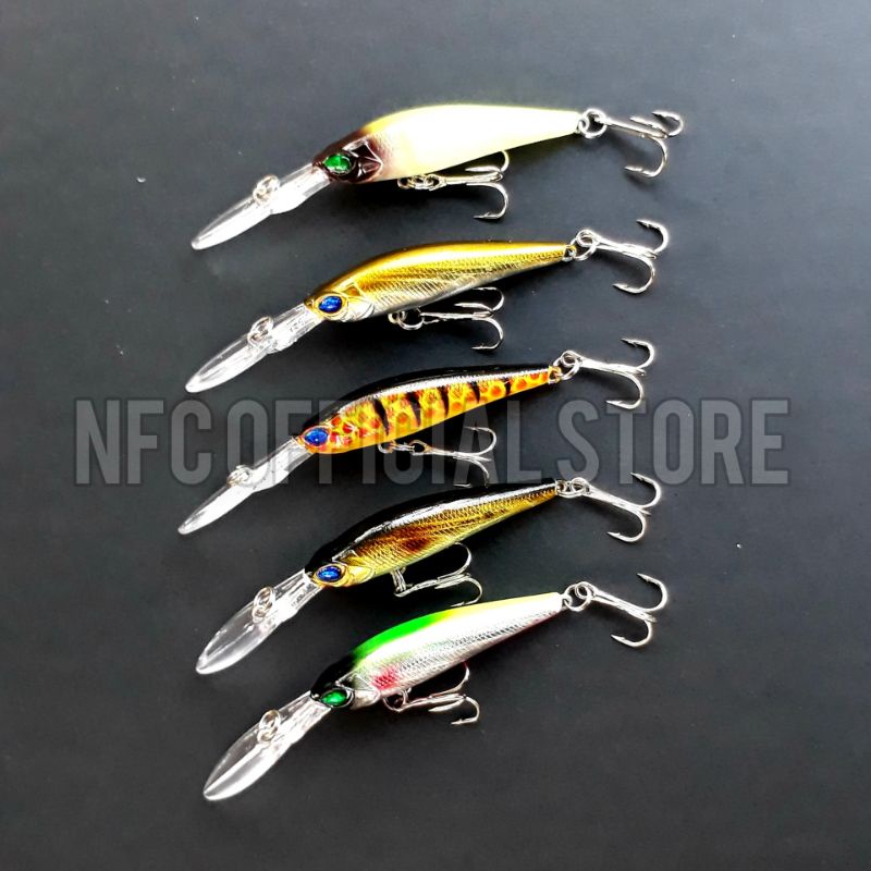 Lure minnow lidah panjang 9 cm / 6 gr Floating Dengan warna dan Action Killer