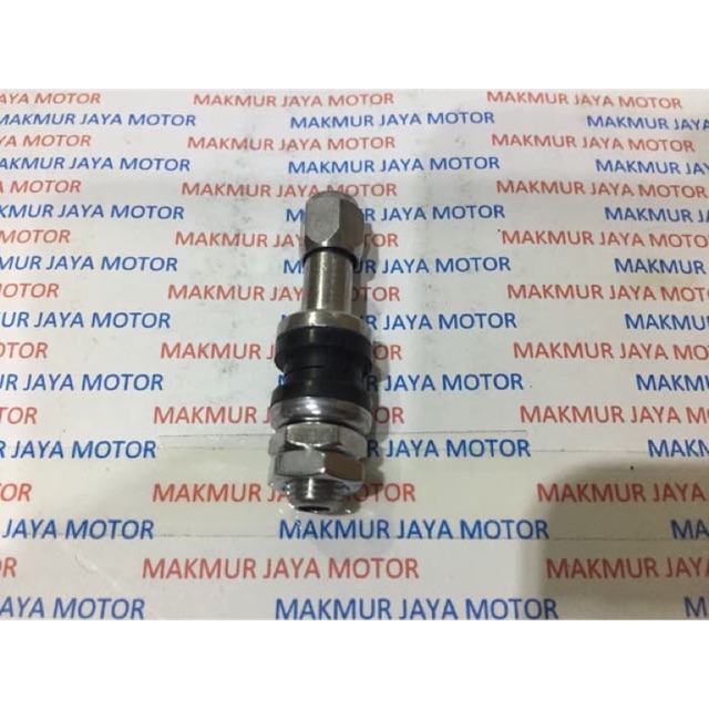 Pentil Tubeless Motor , Karet , Besi Pendek Drat Luar , Besi Panjang Drat Dalam