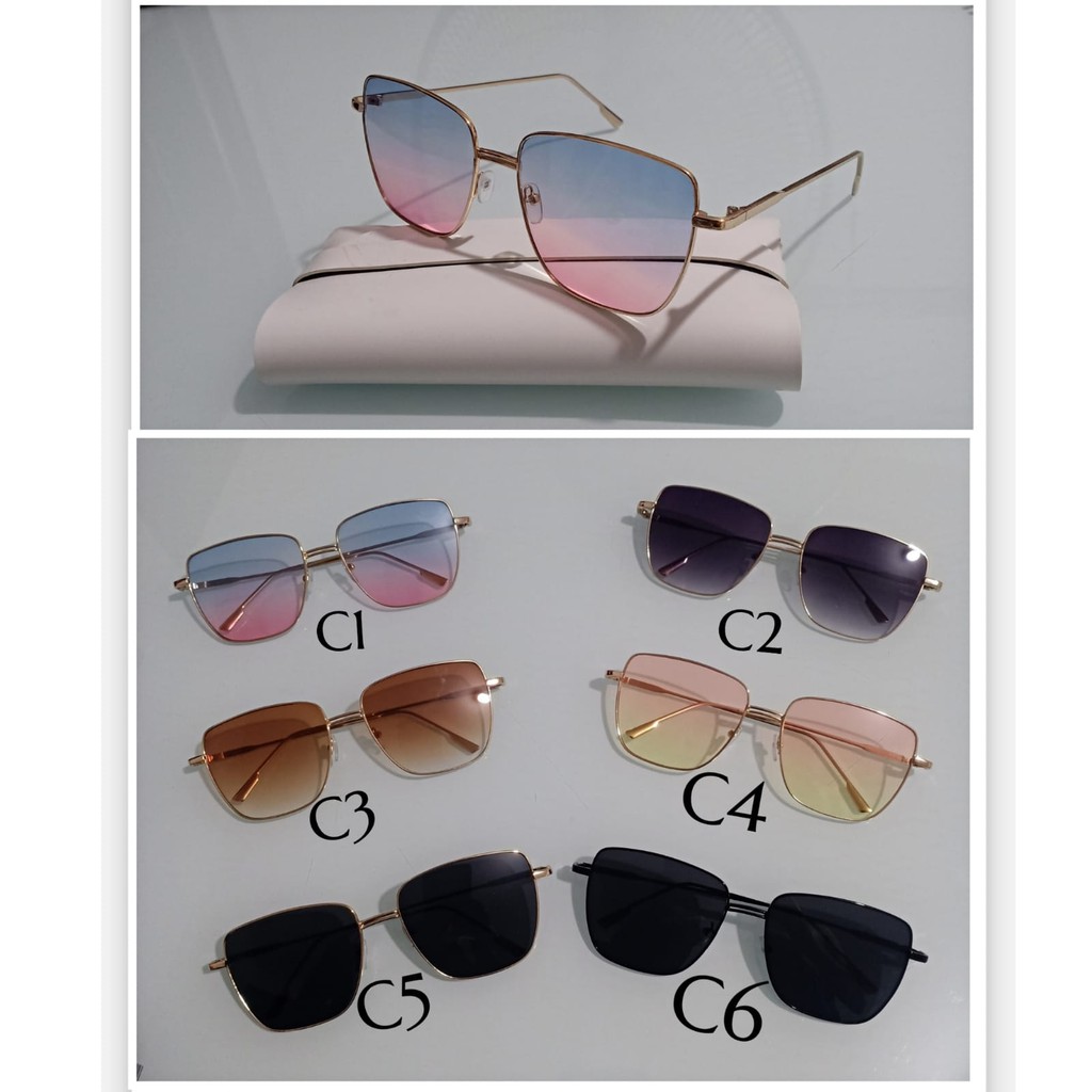 Rowling(ka-87) Sunglasses  Kacamata Hitam Titanium  frame Women Sunglasses New Arrival Import Kacamata Fashion