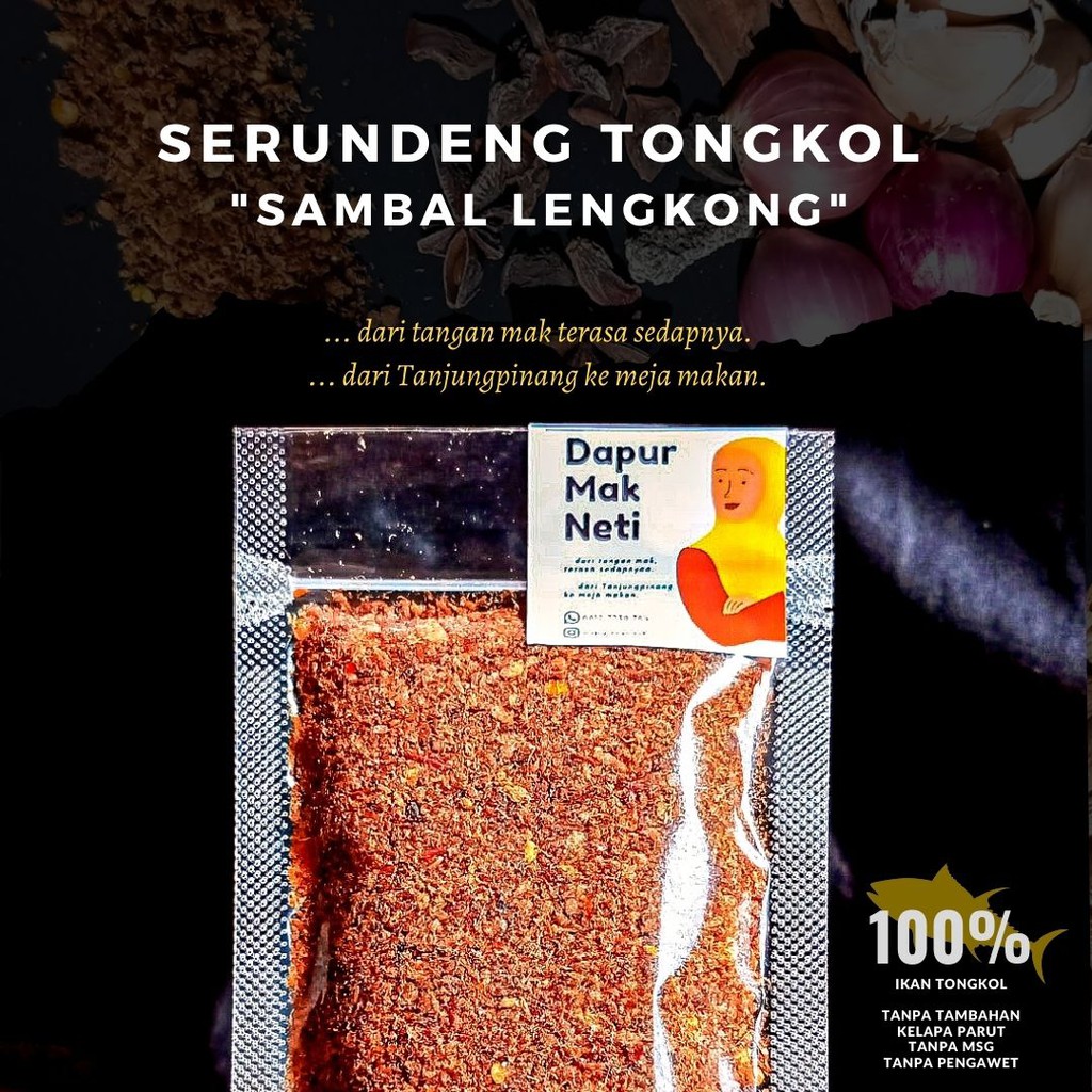 

Serundeng Ikan Tongkol (Abon Ikan) - Sambal Lengkong 100gr