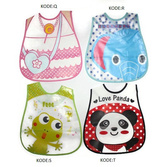 Baby Bibs Celemek Slaber Plastik Besar