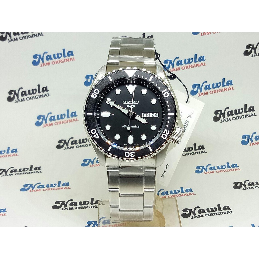 Seiko 5 Sports SRPD55K1 Automatic Black Dial - Jam Tangan Pria SRPD55