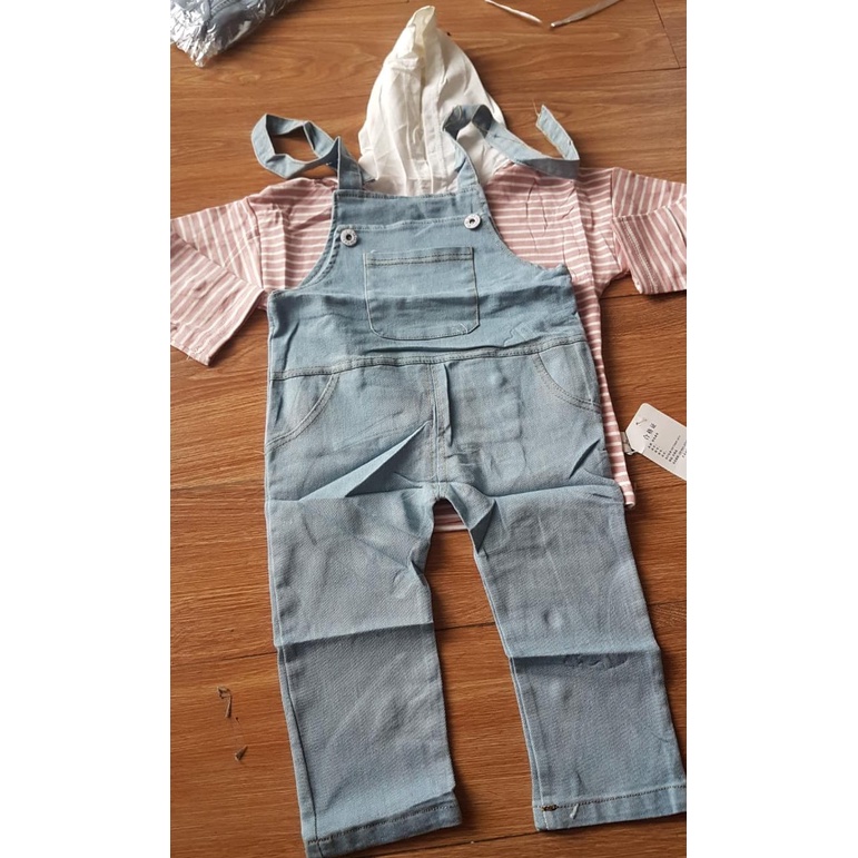Promo !! Setelan overal anak cewek / Setelan overal ripped blaster hodie import uk 2-4tahuyn (pink)