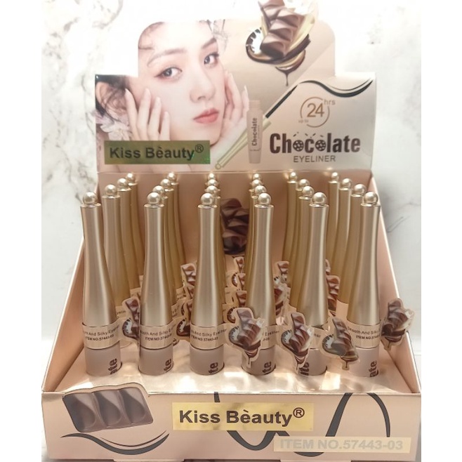 Perbatang Eyeliner Kiss beauty Chocolate Kiss beauty Waterproof No.57443-03