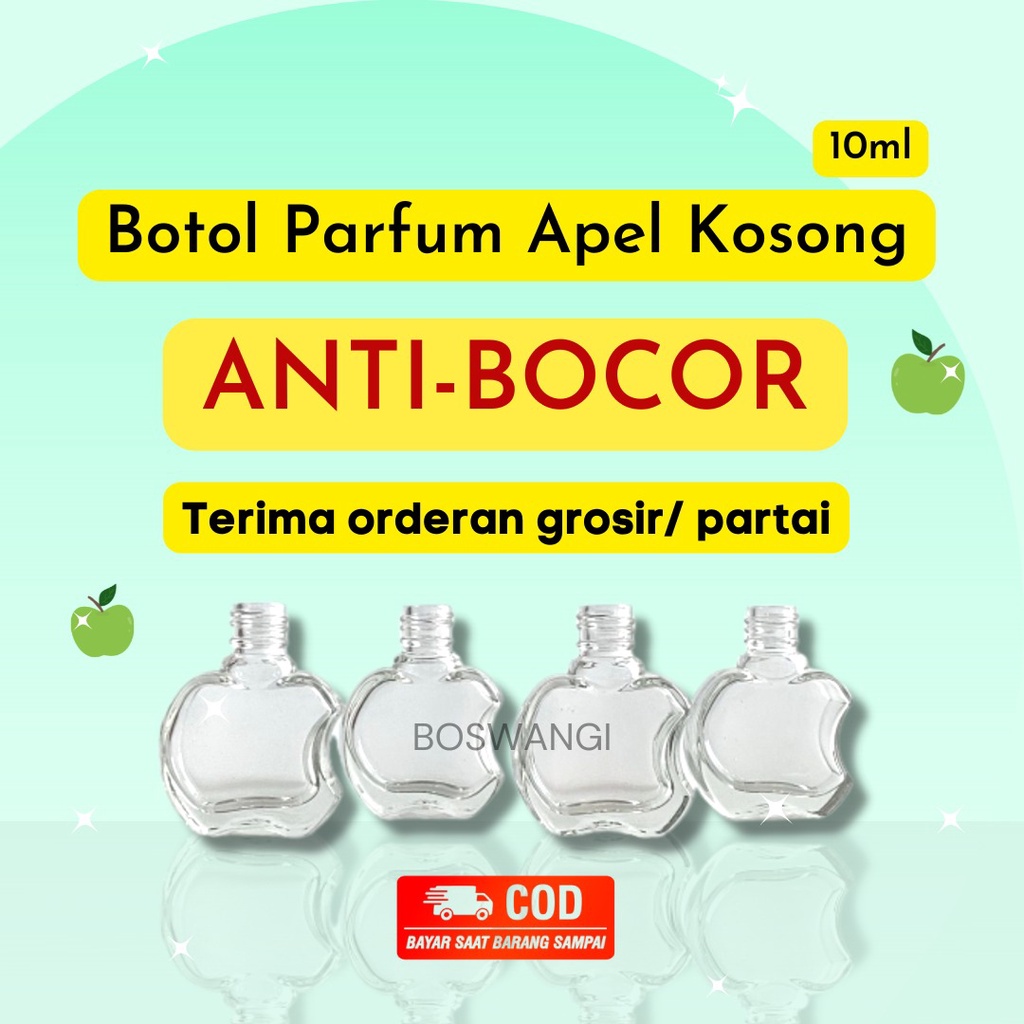 BOTOL PARFUM APEL KOSONG 10ml / BOTOL APEL KOSONG / BOTOL PARFUM MOBIL KOSONG GANTUNG / BOTOL APEL /