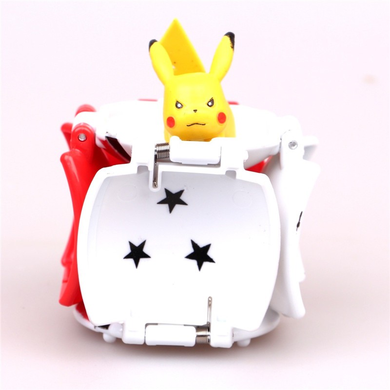 4pcs / set Mainan Pokeball Pokemon Pikachu Minifigure Untuk Koleksi / Hadiah Anak