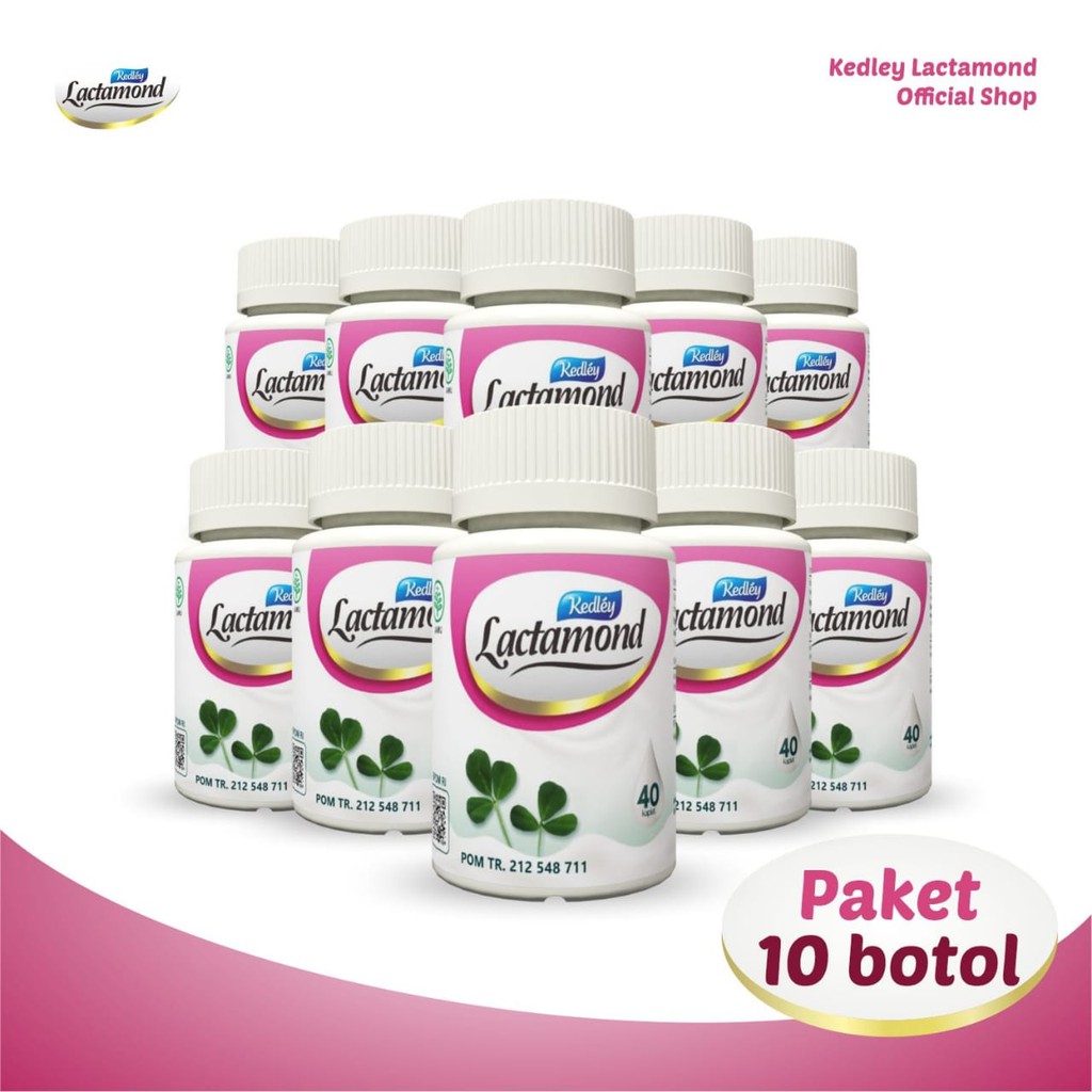 KEDLEY LACTAMOND Paket 10 Botol  Kaplet | Booster ASI | Paling Dicari