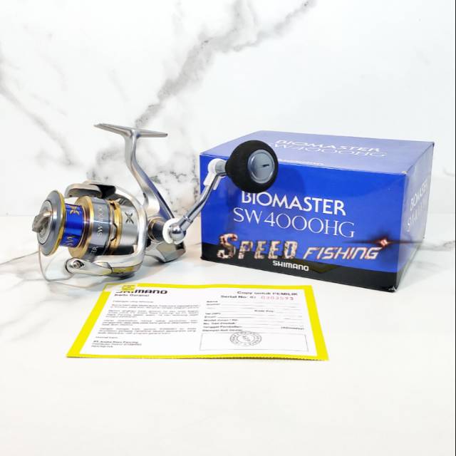 Biomaster SW 4000HG Reel Shimano Garansi Resmi Shimano 4000 HG