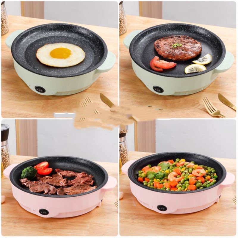 Korean Pan Fried 22 CM Panci BBQ Multifungsi Listrik Elektrik vipoo V-818