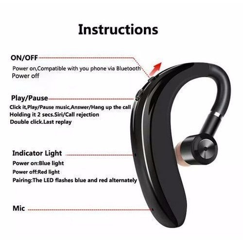 Headset Bluetooth S109 / Headset Wireless Business