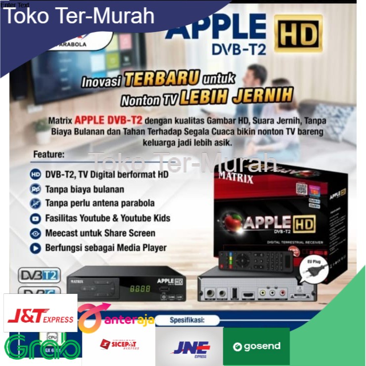 SET TOP BOX APPLE MATRIX DIGITAL DVBT2 YOUTUBE