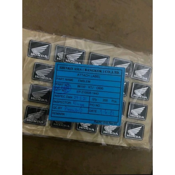 Emblem Stiker Logo Timbul Honda All Beat Scoopy Spacy Genio CRF PCX CB 150 Sonic Verza MegaproNew Re