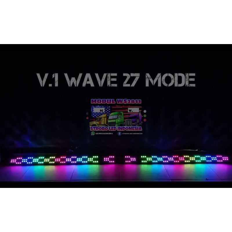 LED STROBO KACA TRUK,BUS,PICK UP WAVE V.1 NEW VERSION 140cm
