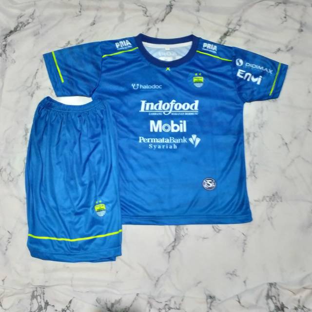 Jersey kaos baju bola setelan anak-anaknya pers-ib bandung print