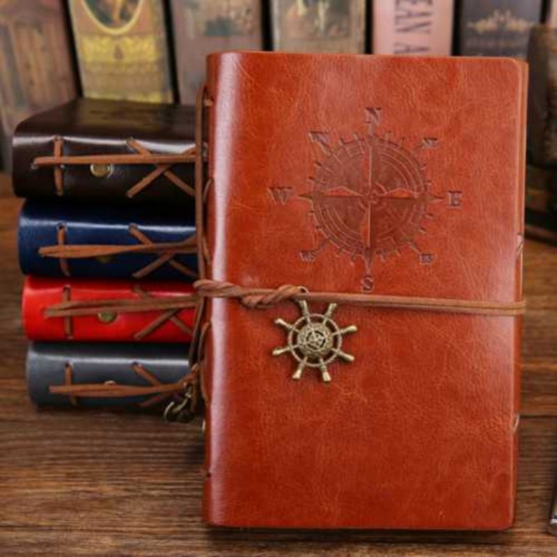 

(BNB) Notebook Buku Catatan Harian Jurnal Diary Binder Kulit Retro Pirate