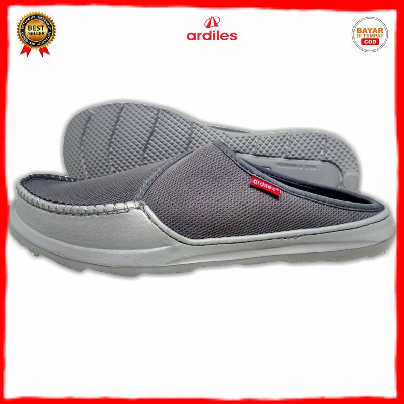 Sepatu ARDILES- Sepatu Slip On Pria SOJO ABU/sepatu slip on pria/Sepatu selop pria/Sepatu kasual