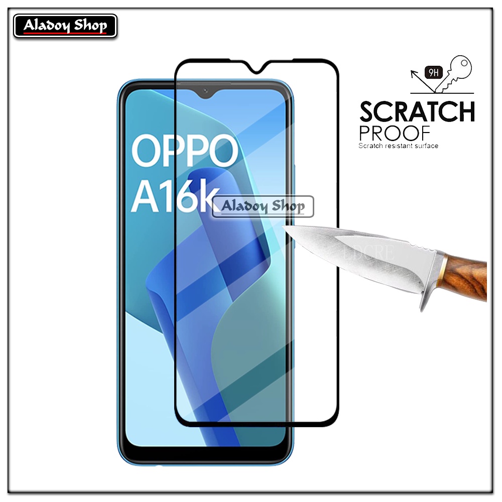 PAKET 2 IN 1 Tempered Glass Layar Oppo A16K Free Tempered Glass Camera