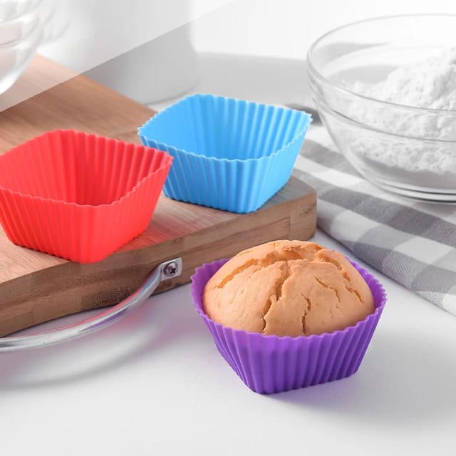 Muffin Cupcake Baking Molds Silicone Cake Mold Cake Decorating Tools / Cetakan Kue Cupcake Silikon Cetakan Silikon Baking Jelly Muffin Cake